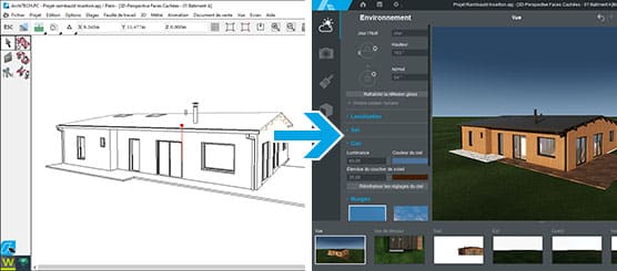 Synchronisation d'ArchiTECH.PC et APCRender+