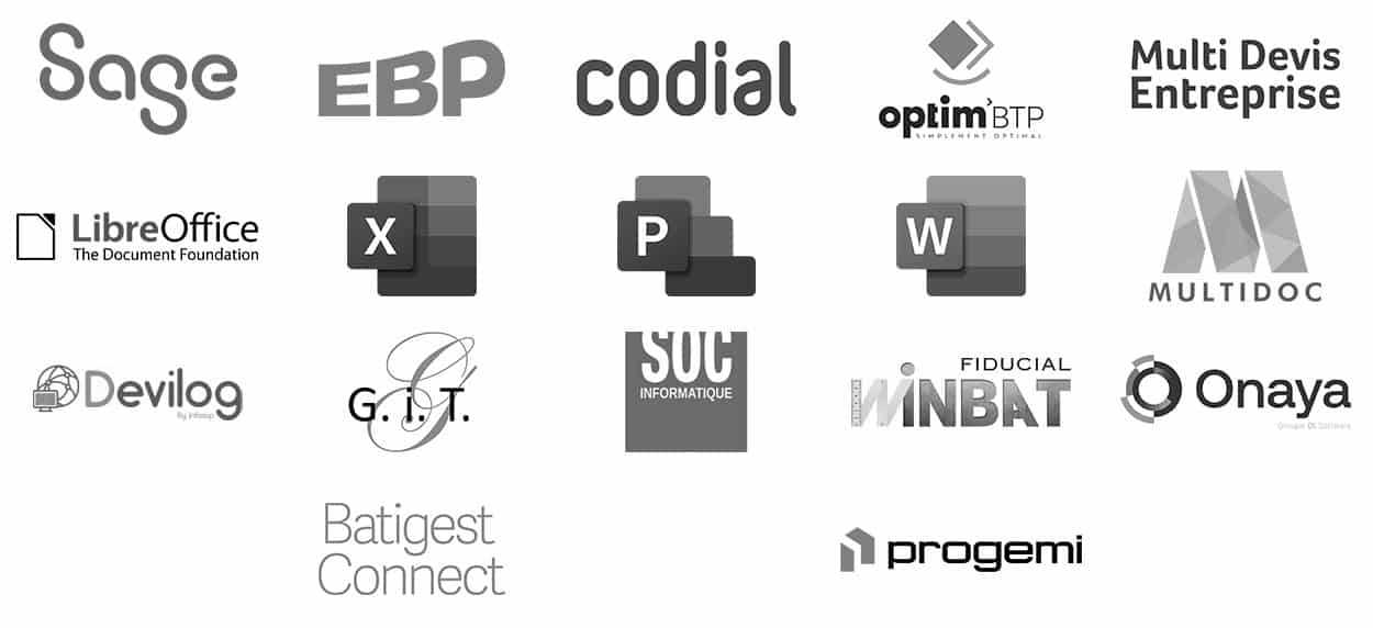 Logiciels interfacés avec KutchCAD