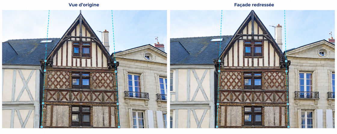 Relevé de façade d'après photo