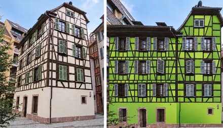 Relevé de façade d'après photo