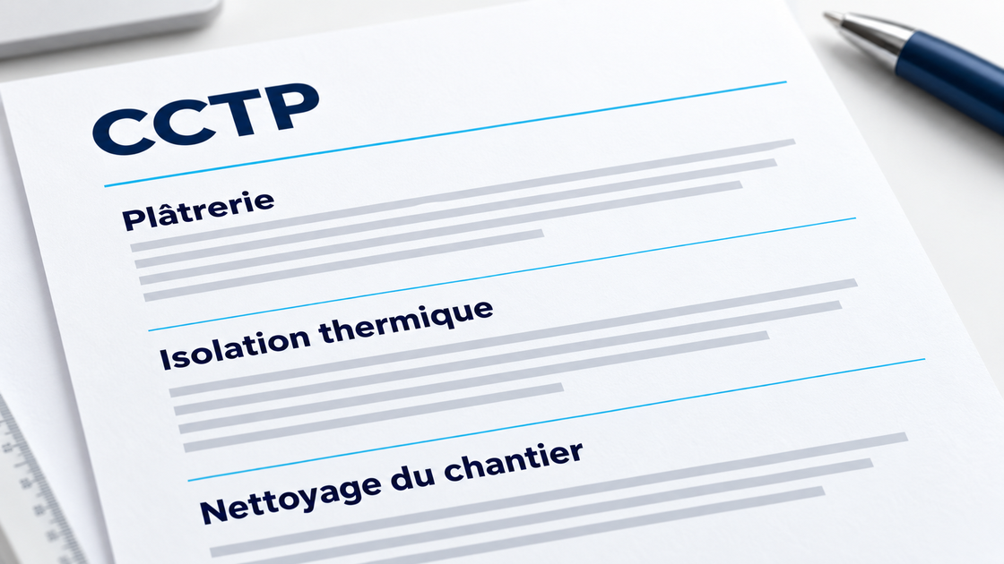 Document CCTP et pièces écrites